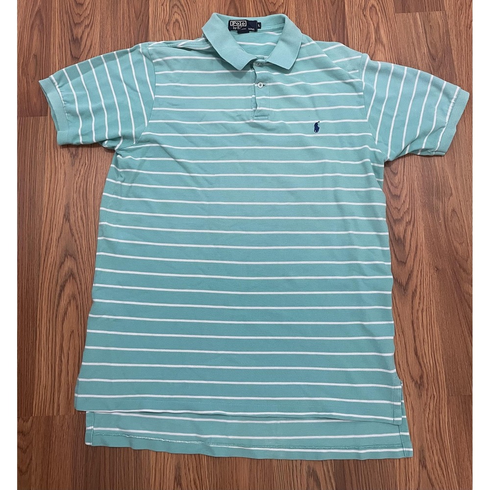 Polo Ralph Lauren Polo Mens Large USA Made 90s Striped